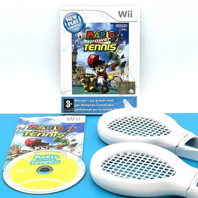 MARIO POWER TENNIS + RACCHETTE Nintendo Wii - ITALIANO - Immagine 1 di 4