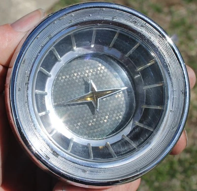 OEM 1963 Pontiac Bonneville Catalina Steering Wheel Center Cap Horn Button - Image 1 of 4