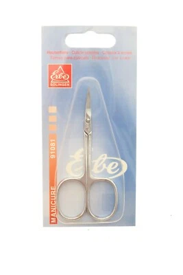 NEW Steel Cuticle Scissors Sharp Fine Tip Bent - Erbe Solingen Becker-Manicure - Image 1 of 2