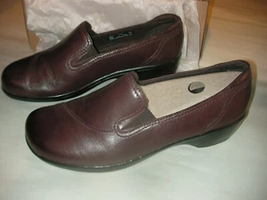 Women's Ladies Clarks Leather Bendables May Poppy Shoes 9 ½ W 9.5 New Display - Picture 1 of 4
