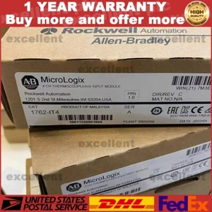 Allen Bradley AB 1762-IT4 SER A MicroLogix Themocouple/mV Module 1762IT4 NEW - Imagen 1 de 6
