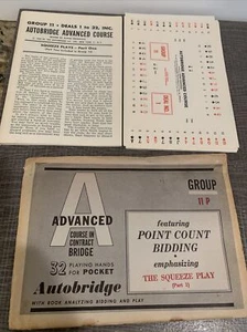 Autobridge Advanced Course Contract Bridge 1959, Group 11P - Picture 1 of 11