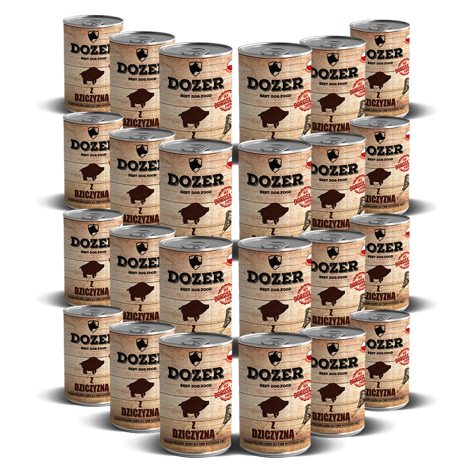 48 x 400g Hundefutter Dozer Wild Premium Nassfutter Dosen Wildfleisch - Bild 1 von 4
