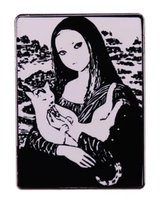 Pintura Mona Lisa Gato Junji Ito Tomie Kawakami Manga de Terror Japonés de 1,2 - Imagen 1 de 5