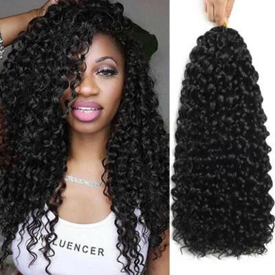 18" Synthetic Deep Curly Twist Crochet Braids Gogo Curl Crochet Hair Extensions - Image 1 of 4