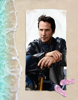 Toalla Keanu Reeves Deporte Ejercicio Natación Gimnasio Playa Baño Piscina Foto 1 de 2