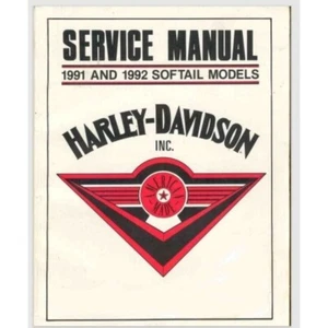 1991 - 1992 Harley Davidson Softail Service Manual 99482-92 347 pages - Picture 1 of 1