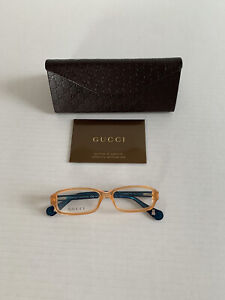 Gucci Kids Clear Oval Girls Made In Italy Designer Frame Glasses GG5003/C 3Q7