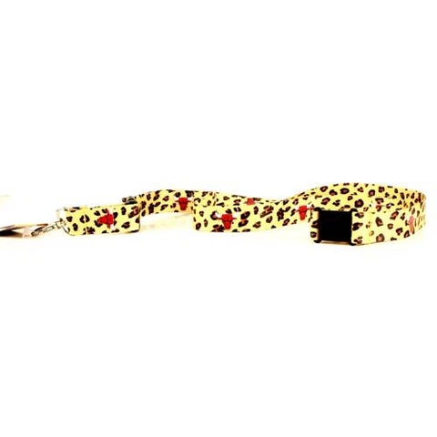 NBA Leopard Print Breakaway Lanyard w/ Detachable Keychain Cover