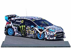 MODEL CARS, BLOCK, Rallycross, Barcelona 2017, FORD FOCUS RS -01 with Clock, - Picture 1 of 1