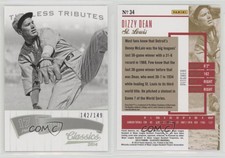 2014 Panini Classics Timeless Tributes Silver /149 Dizzy Dean #34 HOF