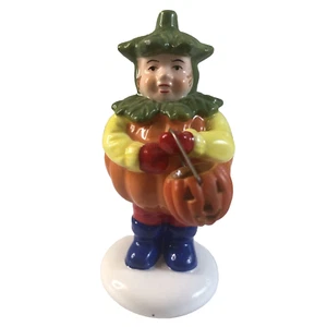 Estatuilla de vidrio Department 56 Pumpkin Boy - Imagen 1 de 6