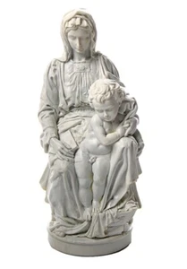 Madonna von Brügge mit Baby Jesus Pieta von Michelangelo 9H Museum Replik - Bild 1 von 3