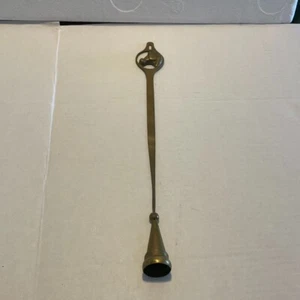 Candela in ottone snuffer testa di cavallo manico superiore vintage - Foto 1 di 14