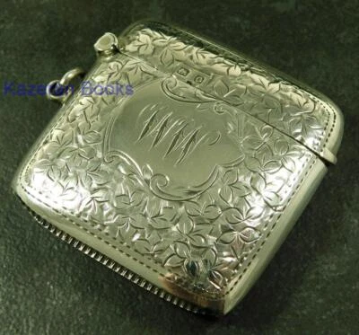 Antique Solid Silver Vesta Case Matchsafe By Rolason Bros 1913 - Image 1 of 4