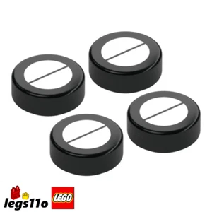 LEGO 98138 / 107473 - Pack of 4x - NEW Round 1x1 Tile with Silver Screw Head - Picture 1 of 4