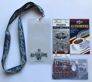 All-Star Game Full Ticket July 10, 2001 MLB Ripken Jr. MVP ASG lanyard Seattle - Bild 1 von 8