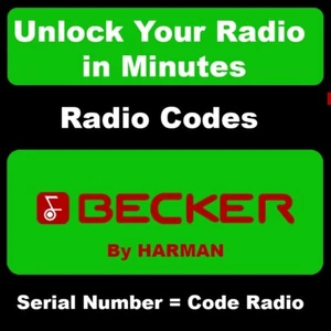 UNLOCK RADIO CODES BECKER HARMAN FOR CAR RADIOS MERCEDES BENZ 9 PORSCHE FERRARI - Picture 1 of 12