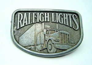 Collectible Vintage "Raleigh Lights" Metal Belt Buckle - Picture 1 of 2