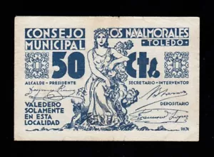 F.C. NAVALMORALES (TOLEDO) , 50 CENTIMOS , MBC . - Imagen 1 de 2