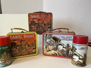 Vintage Daniel Boone Prototype Lunchbox Plus Joe Soucy thermos And  More ! - Picture 1 of 12