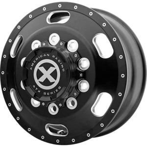 22.5x8.25 ATX AO402 INDY Satin Black Milled - Front Wheel 10x285 (145mm) - Picture 1 of 5