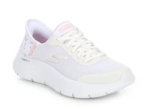 SKECHERS-New-Women's White/Pink GOWalk Flex-Eva Hands Free Slip-Ins Shoes-Size 6 - Picture 1 of 9