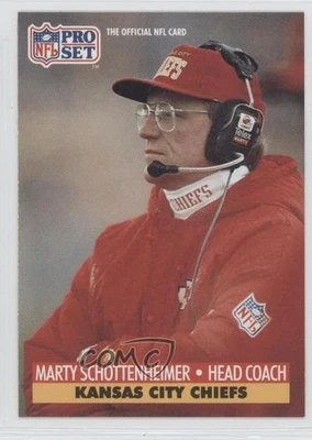 1991 Pro Set Mobil FACT Marty Schottenheimer #189 - Image 1 of 2