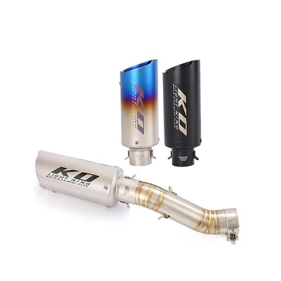 Slip On For Honda CBR500R CB500F CB500X 2017-2025 Mid Exhaust Link Pipe Muffler - Image 1 of 4