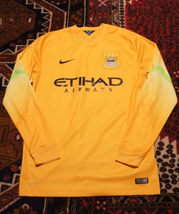 Mens Nike Manchester City 2014/15 Long Sleeve Jersey Size MEDIUM - Picture 1 of 13