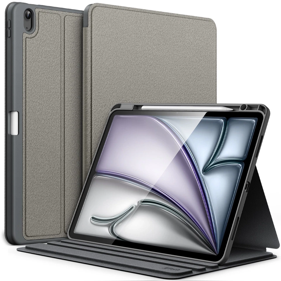 Funda para iPad Air 13 pulgadas M3/M2 (2025/2024) con soporte para lápices, despertar/dormir automático Foto 1 de 1