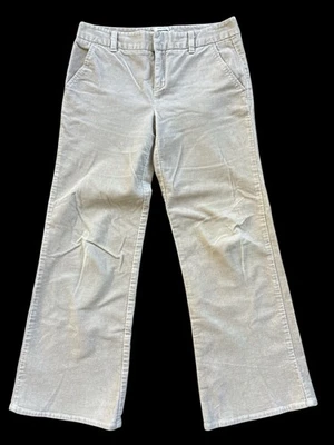 Pantalón Antiguo Azul Marino Pana Caqui Talla 4 Acampanado Bootcut Retro Y2K Otoño Tiro Bajo Preppy Foto 1 de 4