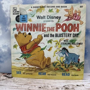 Winnie the Pooh and the Blustery Day 1969 disco e libretto Disney vintage - Foto 1 di 12