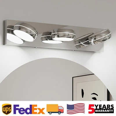 20" 3 Lights Chrome Vanity Light Bathroom Mirror Wall Lamp Modern LED Sconce UL - Image 1 of 4