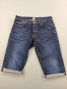 Pantalones Cortos de Jean PRPS Baracuda Ribete Para Hombres 31 Azul Lavado Oscuro Corte Japonés - Imagen 1 de 11