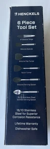 Henckels 6-Piece Cooking Tool Set with Spoons, Spatula, Tongs - Picture 1 of 6