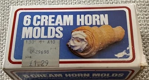 6 Vintage Fox Run Craftsmen Cream Horn Moulds - Picture 1 of 3