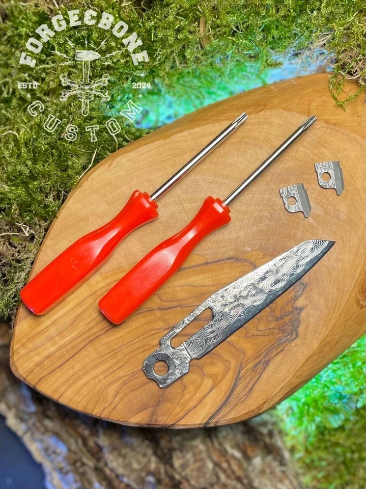 Fur Leatherman Signal Silber Ersatz VG10 Stahl Damast messer