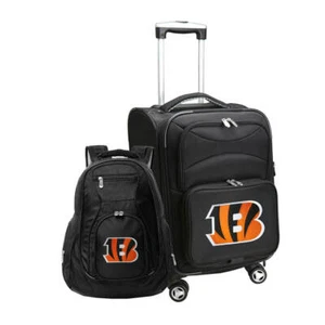 Cincinnati Bengals Spinner Carry-On Luggage and Backpack Set - Picture 1 of 1