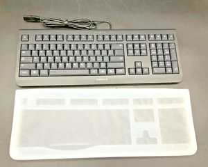 Cherry EZClean KC1000 Covered Keyboard w/ EZClean Flat Cover EZN-0800EU-2 *NEW* - Picture 1 of 9