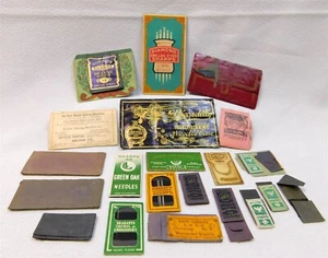 21 paquetes agujas de coser vintage Piccadilly diamante afilado roble verde - Imagen 1 de 6