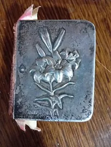EDWARDIAN 1904 ART NOUVEAU STERLING SILVER MINIATURE COMMON PRAYER BOOK ANTIQUE - Picture 1 of 19