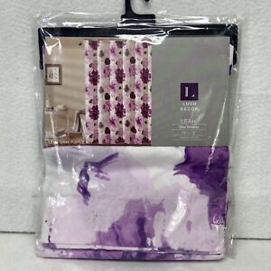 Leah Shower Curtain Gray/Purple Single 72X72
