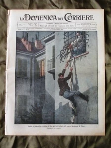La Domenica del Corriere 5 Settembre 1909 Evasione a Nizza Aviazione Dirigibile - Picture 1 of 1