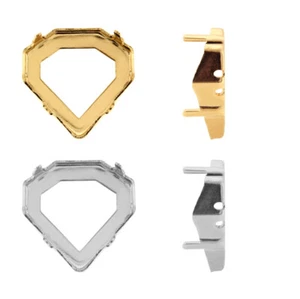 Hervorragende PRIMERO ausgefallene Steinfassungen passend für 4928 geneigte Chaton Kristalle - Bild 1 von 4