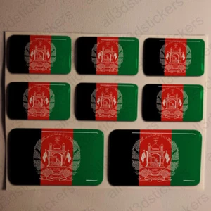 Pegatinas Afganistán Pegatina Bandera Afganistán Adhesivo 3D Relieve Resina - Imagen 1 de 1