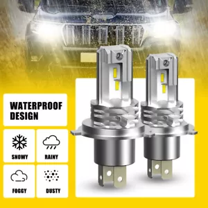 LED 9003 H4 Headlights Bulbs High/ Low Beam for Pontiac Vibe 03-2008 Xenon White - Picture 1 of 11