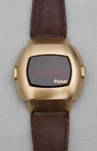 Reloj para hombre Pulsar Time Computer P3 Date Command 1973 lleno de oro 14k... 38 mm - Imagen 1 de 18