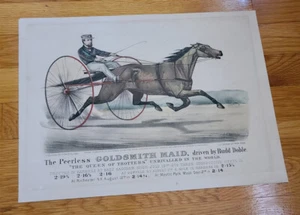 Currier & Ives Lith. The Peerless GOLDSMITH MAID -small folio - C4741, G5138 - Picture 1 of 8