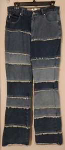 Moto Blues, Women's Vintage Two Toned Denim Jeans Size 7/8 - Picture 1 of 2
